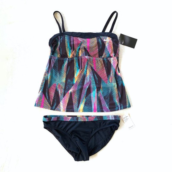 Nike Other - Nike Multi-Colored Printed Tankini Swim Set